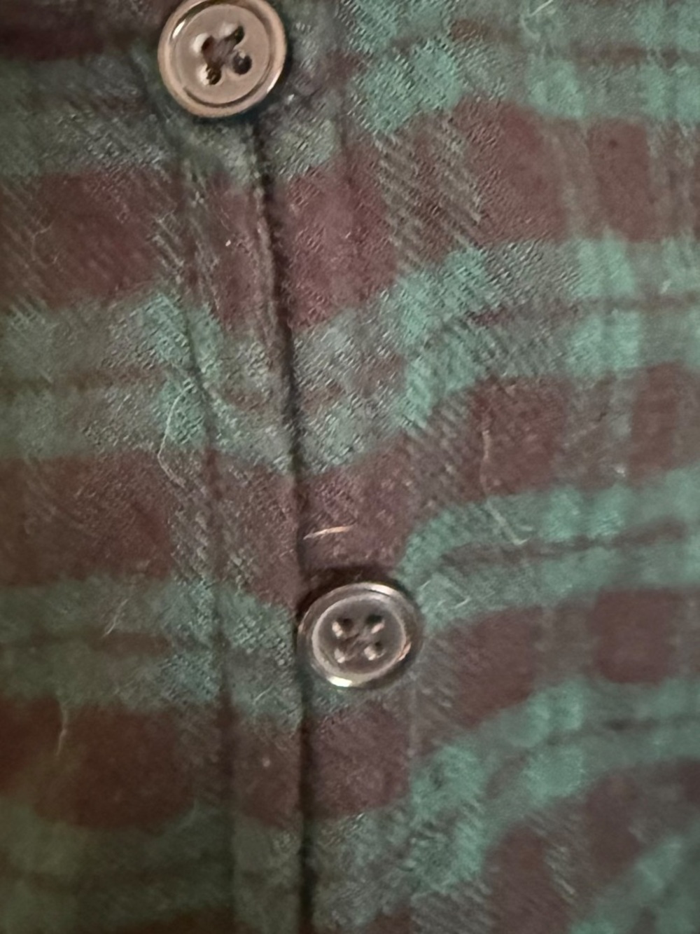 torrid Fit and Flare Softest Flannel Dark Green and Black Plaid Button Down Top - Picture 3 of 8